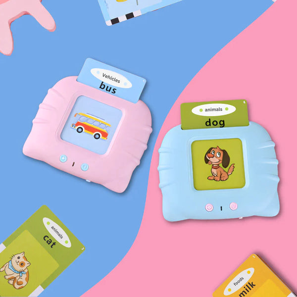Kids Early Learning Flashcards - Audible Reading Device + 112 Words!
